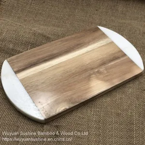 Marble and Acacia Wooden Cutting Board thumbnail-1