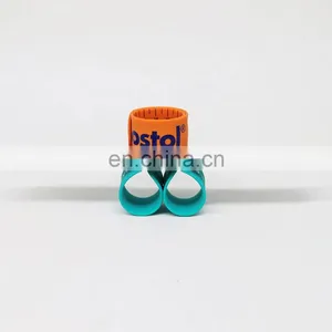 China Manufacturer Event Custom Silicone Slap Wristband thumbnail-1