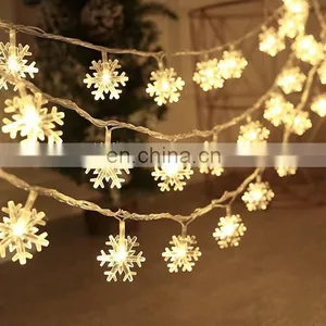 Solar Led Safety Holiday Curtain Snowflake String Lighting Garden Home Christmas Indoor Outdoor Decoration Fairy Light thumbnail-4