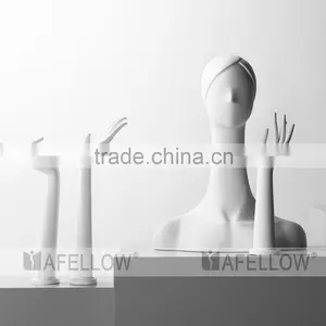 Fiberglass Woman Mannequin Head,Female Abstract Head Mannequin,Cheap White Head,Dispaly Jewelry/ Hat /scarf H1083 thumbnail-1