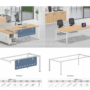 Four Person Green Screen Office Workstation Desk Set thumbnail-5