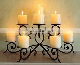 Iron Pillar Candlestick Candle Holder thumbnail-1