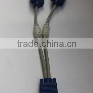 30cm 1 in 2 Out VGA Y Splitter VGA Switch Cable for Computer Monitor thumbnail-2