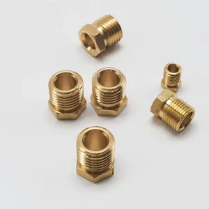Brass Pipe Fittings Double Male Threaded Joint Hexagonal Pipe Fittings thumbnail-1