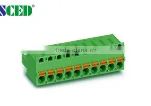 Termin Block 3.50mm PCB Screwless Terminal Block With Plug Double Levels 300V 8A thumbnail-1