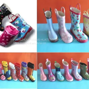 Various Printing Rubber Rain Boots, Vogue Rubber Boot, Waterproof Vogue Rain Boot, New Fashion Rubber Rain Boots, China Rain Boots thumbnail-5