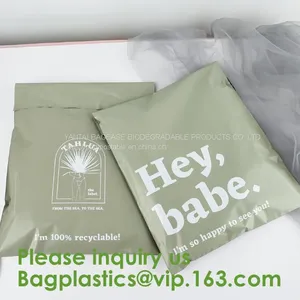 Compostable Biodegradable Packaging Mailing Bag With Handle,Biodegradable Compostable Plastic Courier Shipping Envelope thumbnail-4