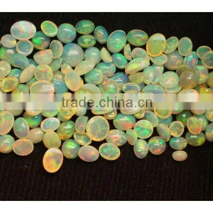Natural Welo Ethiopia Opal Cabochon Calibrated Size Oval 6x4 To10x8mm Play of Color thumbnail-1