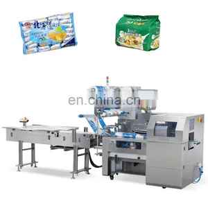 Automatic Fried Instant Noodle Cakes Horizontal Flow Pillow Pack Packaging Machinery Multipack Packing Machine Sealing Machines thumbnail-1