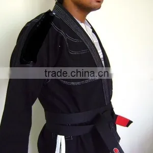 Customized BJJ Gis With Contrast Stitching, Drawstring, Loops, Side Vents (Red, White, Blue, Black, Navy Blue,Pink) thumbnail-2