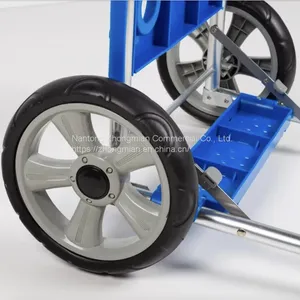 Foldable Beach BBQ Cart With Aluminum Tube PP Table and Removable Wheels thumbnail-5