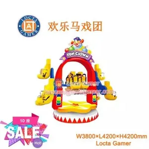 Guangdong Zhongshan Tai Le Amusement Children's Machinery Category Tumbling up and Down Happy Circus Red Purple Two Clown Rotation thumbnail-1