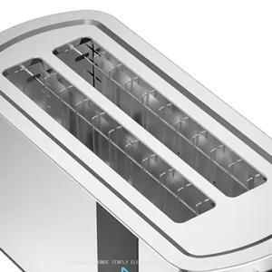 Tenfly Stainless Steel Toaster Factory Custom, Long Slot Touch Screen Bread Toaster, 4 Slice Home Breakfast Sandwich Maker thumbnail-5