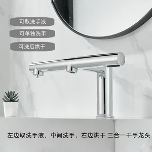 Three in One Faucet, Soap Dispenser, Hand Dryer Combination thumbnail-3