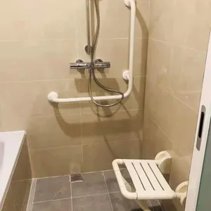 Aluminum Alloy Folding Shower Chair, Shower Stool. thumbnail-4