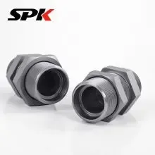 Parker GSV Compression Bulkhead Fitting, High-Pressure Hydraulic Tubing Adapter Bulkhead Fitting, 6D Series Carbon thumbnail-4