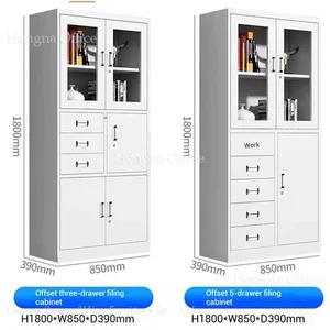 China Manufacturer Mobile Instrument Storage File Cabinet in White for Office and Industrial Use With Soft Close and Key Lock thumbnail-1