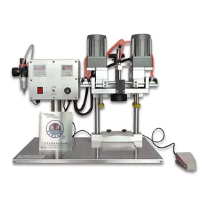 Semi-automatic Capping Machine，Pneumatic Screw Capping Machine，Small Capping Machine , Glass Bottle /Plastic Cap Sealing Machine thumbnail-1