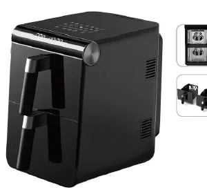 Air Fryer Household Large Capacity/dual Pot Fryer Touch Screen Electric Fryer（Wechat/whatsapp:008613510231336） thumbnail-1