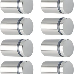 Factory Direct SS304 Stainless Steel Glass Holder Standoff 25mm Diameter Satin Finish Heavy Duty for Glass Wall thumbnail-4