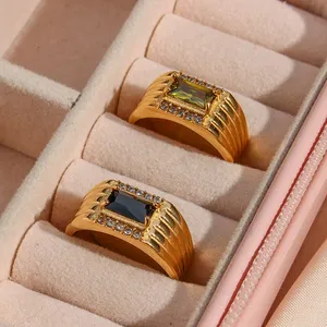 Stainless Steel Ring Set 5 Pack 316L, Hypoallergenic, OEM/ODM Custom Sizes Wholesale thumbnail-5