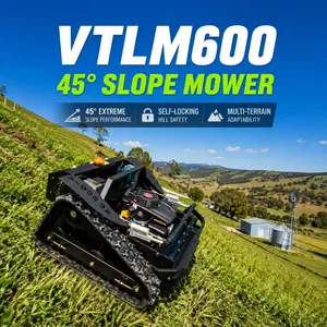 VTLM600 Gas Engine Cordless 600mm Tracked Remote Control 45 Degree Dual Battery Lawn Mower thumbnail-1