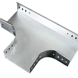 Trough-type Cable Tray Horizontal Tee Made by Guozhou, Suitable for Cable Tray Transition thumbnail-2