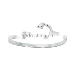 Stainless Steel Fashion Fish Hook Bangle, New Design Fish Hook Bangle Bracelet thumbnail-1