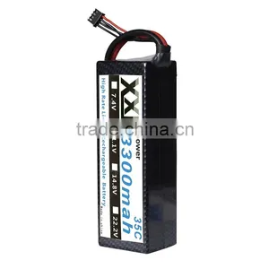 XXL 3S High Rate Lipo Battery 3300mah 11.1V for rc Car Helicopter thumbnail-1