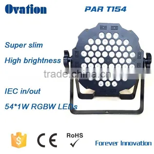 RGBW 4in1DMX Stage Lighting Cheap Led Par Super Slim 54*1W Rgbw Par Light for Sale thumbnail-3
