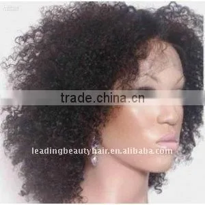 Top Quality Kinky Curly Remy Hair Full Lace Wig thumbnail-1