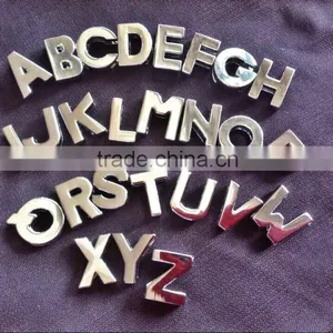 All Sufficient Polished High Quality Personalized Zinc Alloy Metal DIY Plain Slide Alphabet Letters thumbnail-1