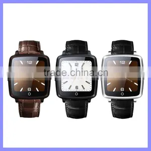 1.54 Inch Camera Bluetooth SIM Smart Watch Phone Mobile Cell Phone With Leather Wrist thumbnail-1
