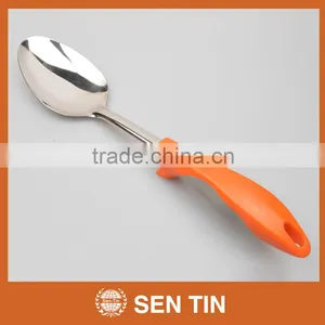 KU-A02TPR Stainless Steel Spoon Server With PP & TPR Handle Kitchen Tool thumbnail-1