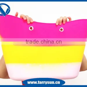 Newest Silicone Shoulder Handbag,jelly Tote Bag, Mix Color Beach Handbag Supplier's Choice thumbnail-1