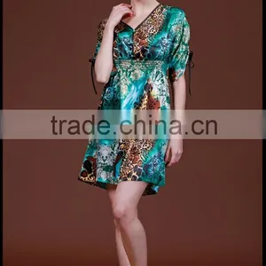 Sexy Women Silk Satin Pajamas Nightdress Nightskirt Lingerie Sleepwear thumbnail-6