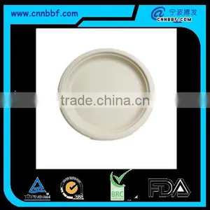 Round Plates Biodegradable Wheat Straw Material Tableware thumbnail-1