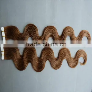 2014 Hot Selling Top Quality Curly Tape Hair Extensions thumbnail-1