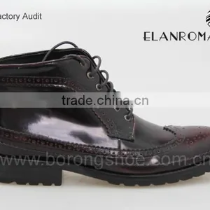 Wholesale Fashion Men's Leather Buckle Ankle Boots Shoes thumbnail-2