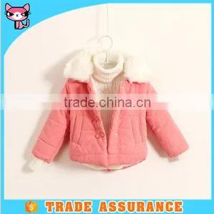 2016 Cute Brighten Watermelon Red Cotton Padded Coat thumbnail-1