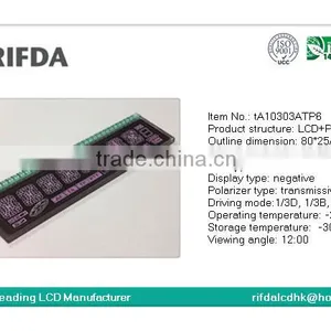 Single Side Pin TN VA 14 Segment Lcd Display 8 Digit thumbnail-2