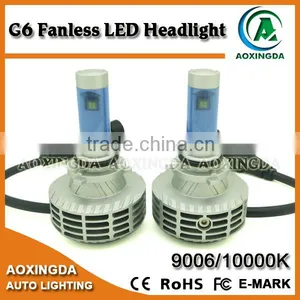 3000K 4300K 6500K 8000K 10000K G6 All in One LED Headlight 9006 6000LM thumbnail-4