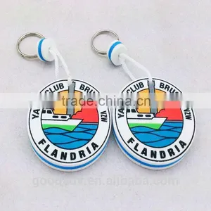 Factory Prices Promotional Logo Printed Cheap Custom Plastic Keychain thumbnail-1