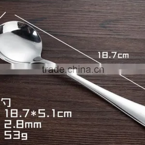 Stainless Steel Round Spoon With Nice Polishing for Home-using or Restaurant Using thumbnail-3