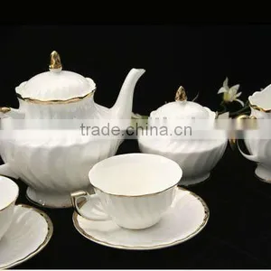 15pcs Decal Bone China Coffee Set With Royal Designs thumbnail-3
