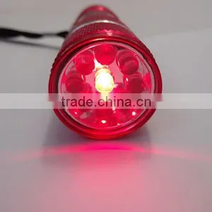 9 Led Flashlight Torch Aluminum Flashlight, Color Changing Led Torch Emergency Flashlight, Multi Color Led Flashlight Tri Color thumbnail-4