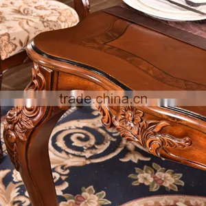 Commercial Furniture Antique Brown Wooden Restaurant Table Used Restaurant Table and Chair thumbnail-2