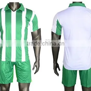 Oem Manufacturer Custom Sublimated Quality Stripe Soccer Uniform thumbnail-3