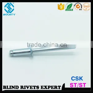 DIN7337 STEEL BODY STEEL MANDREL COUNTERSUNK ST/ST BLIND RIVETS thumbnail-1
