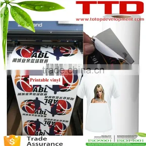 T-shirt Vinyl Flim , Eco Solvent Printable Pu Transfer Vinyl for T-shirts Transfer Film thumbnail-1